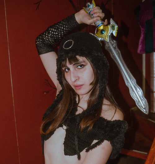 look 1 • jardín marino • gorro black marine