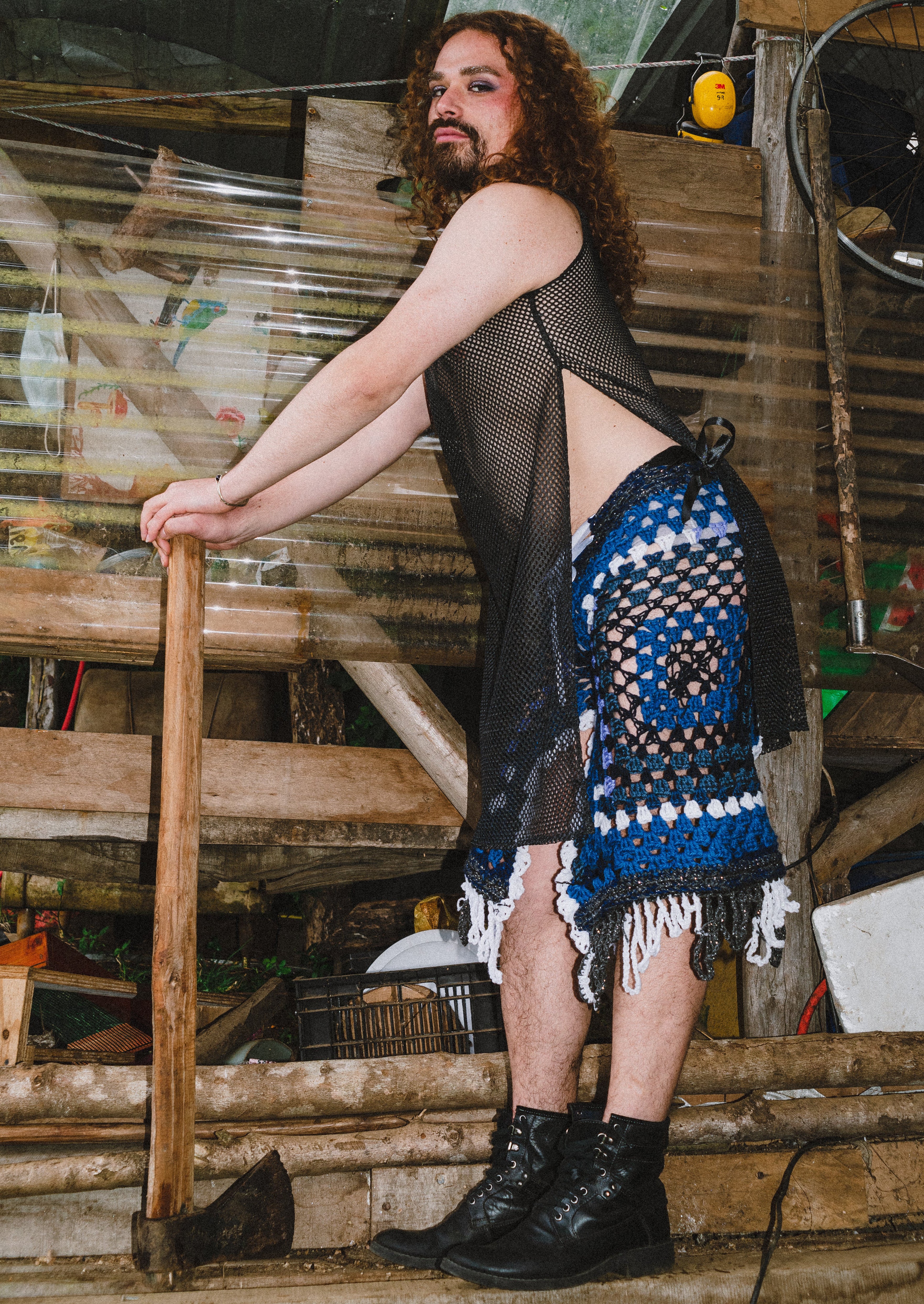 look 4 • jardín marino • pantalón océano eterno