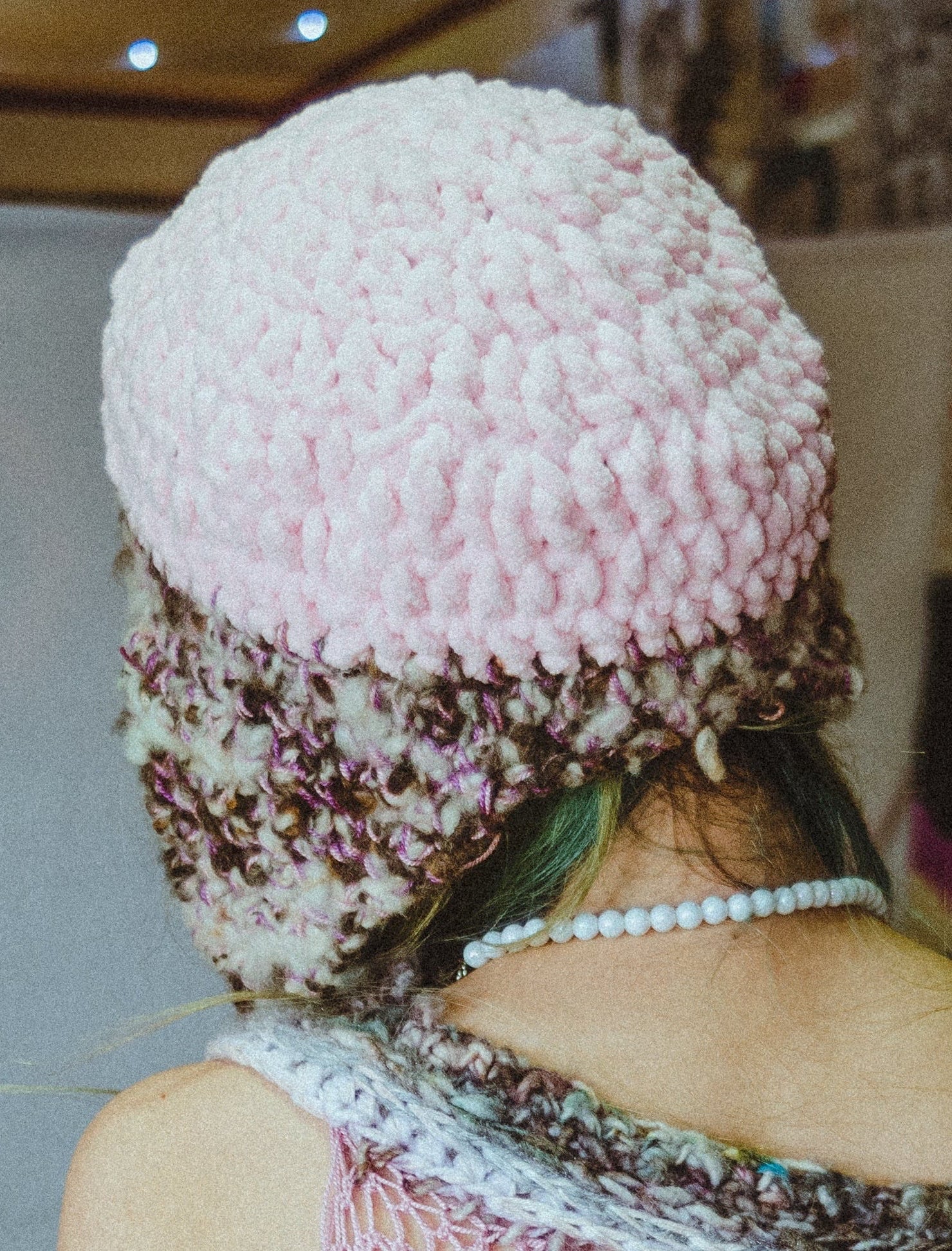 look 7 • jardín marino • gorro marea rosa