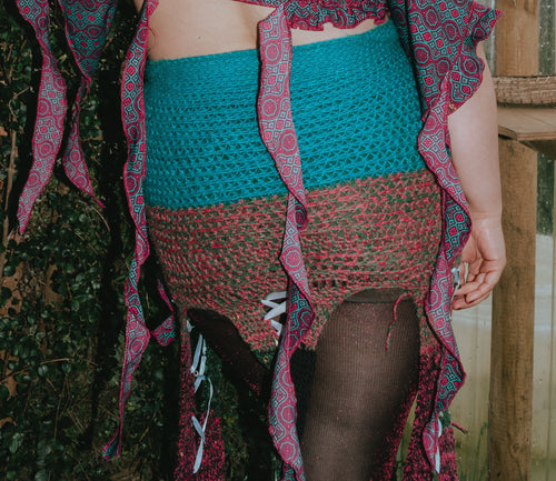 look 2 • jardín marino • skirt flor de loto